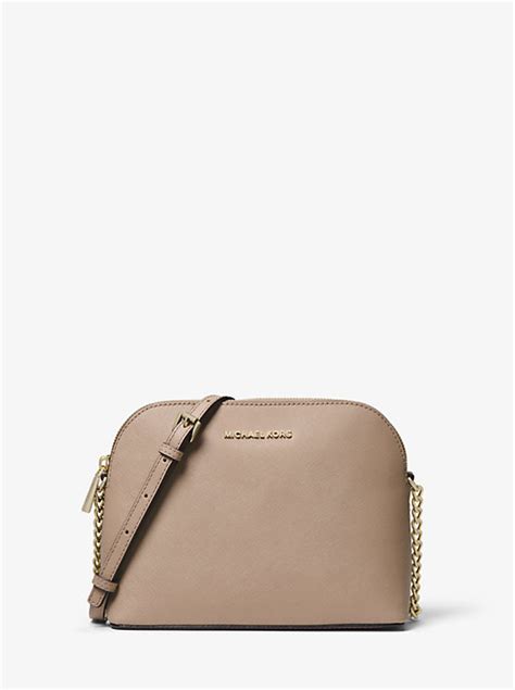 Cindy Large Saffiano Leather Crossbody Bag 